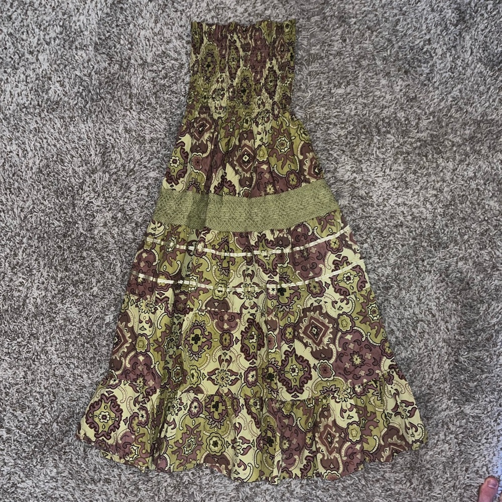 Boho Strapless Sun Dress
